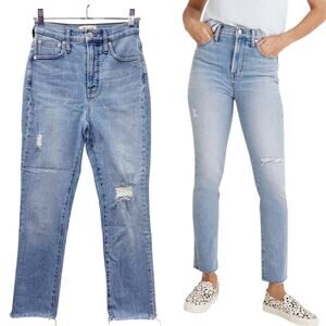 Madewell Womens Size 23P The Perfect Vintage Jeans High Rise 90s Mom Stretch
